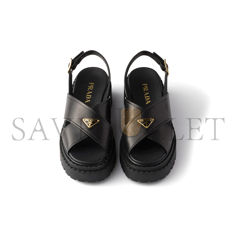 PRADA LEATHER SANDALS 1X105O PRADA LEATHER SANDALS 1X105O